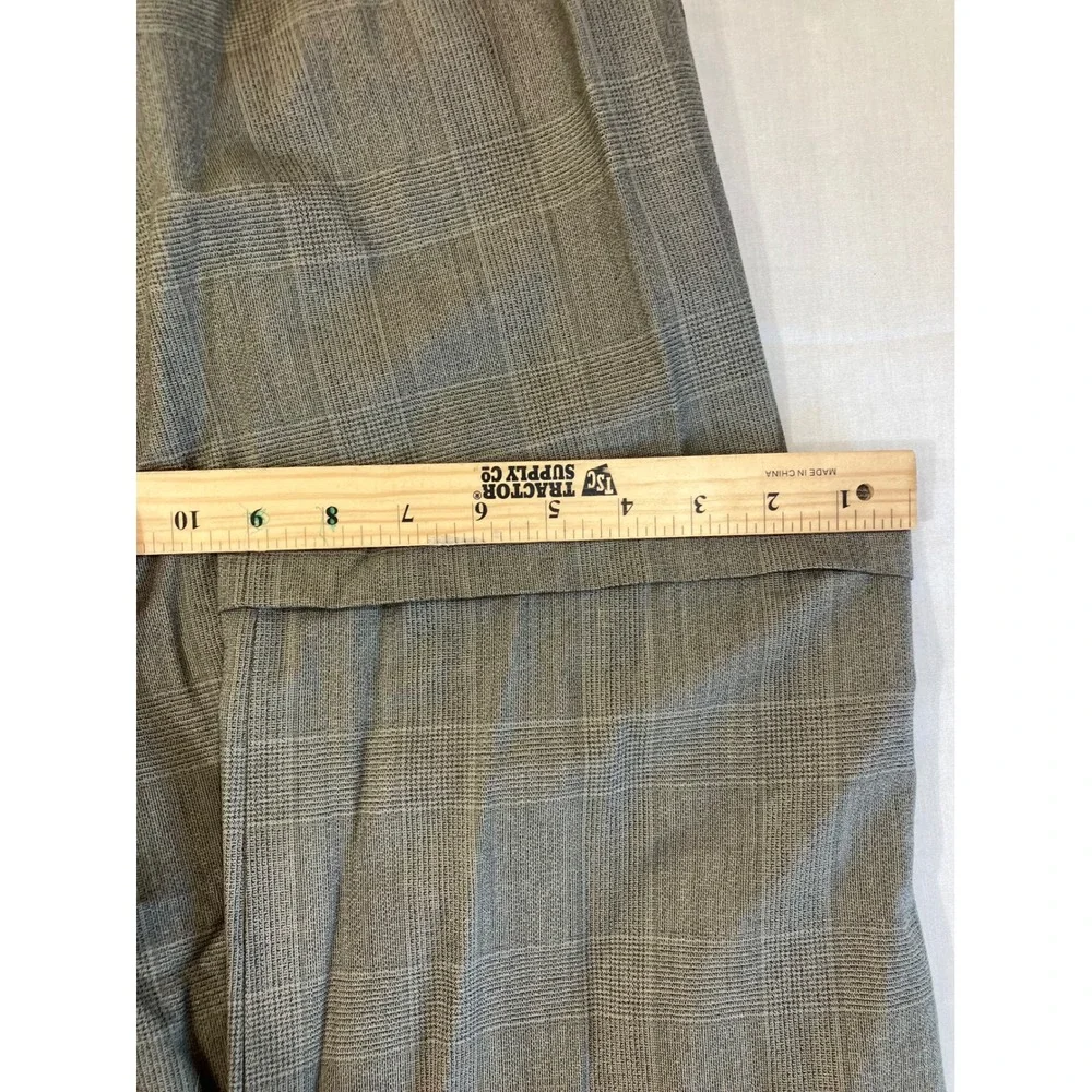 Burberrys Mens Sz-42R Gray Glen Plaid‎ 100% Pure Wool 2 Button Pleated Suit